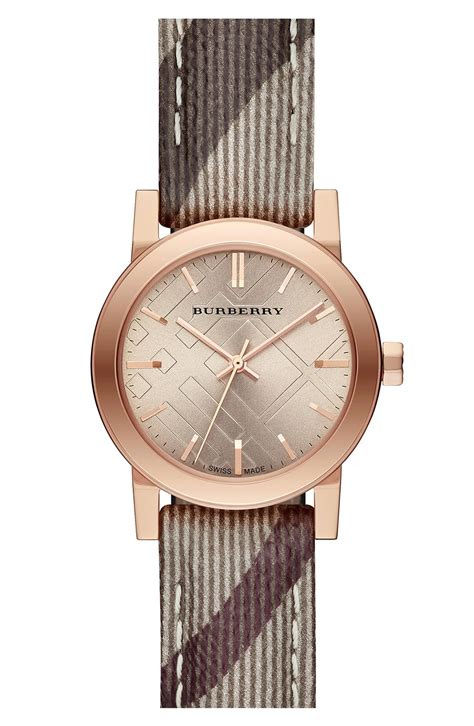 burberry small check strap watch 26mm|Burberry shoulder strap replacement.